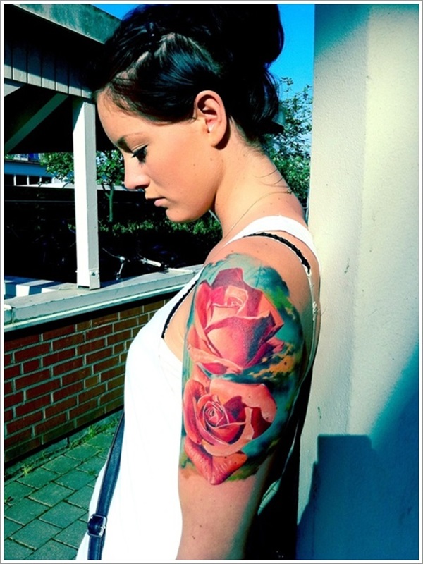 35 lindas tatuagens e desenhos de rosas 23 