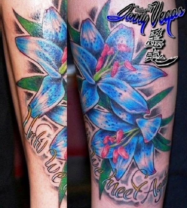 tatuagem de flores de lírio 14 