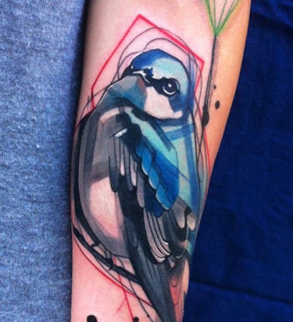 desenho de tatuagem de pássaro (56) 