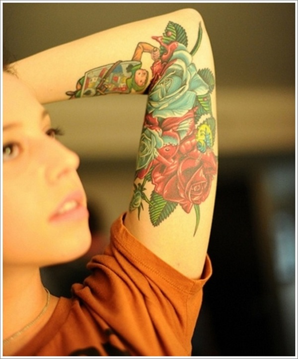 35 desenhos de bela tatuagem de rosa e significados 17 