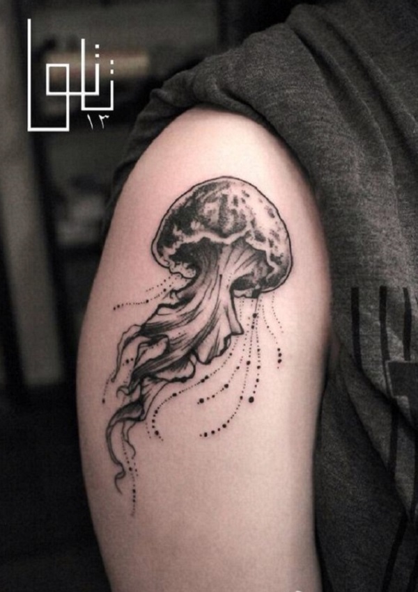 Tatuagem de água-viva 28 