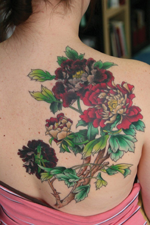 40 Bela Peônia Flor Tatuagem Significados e Idéias 27 