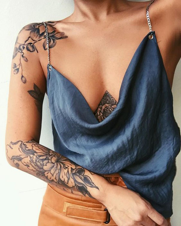 tatuagem de mulheres no braço
