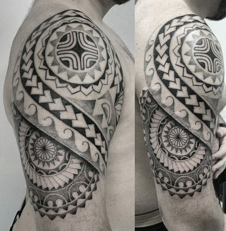 Tatuagem de estilo Maori agradável 