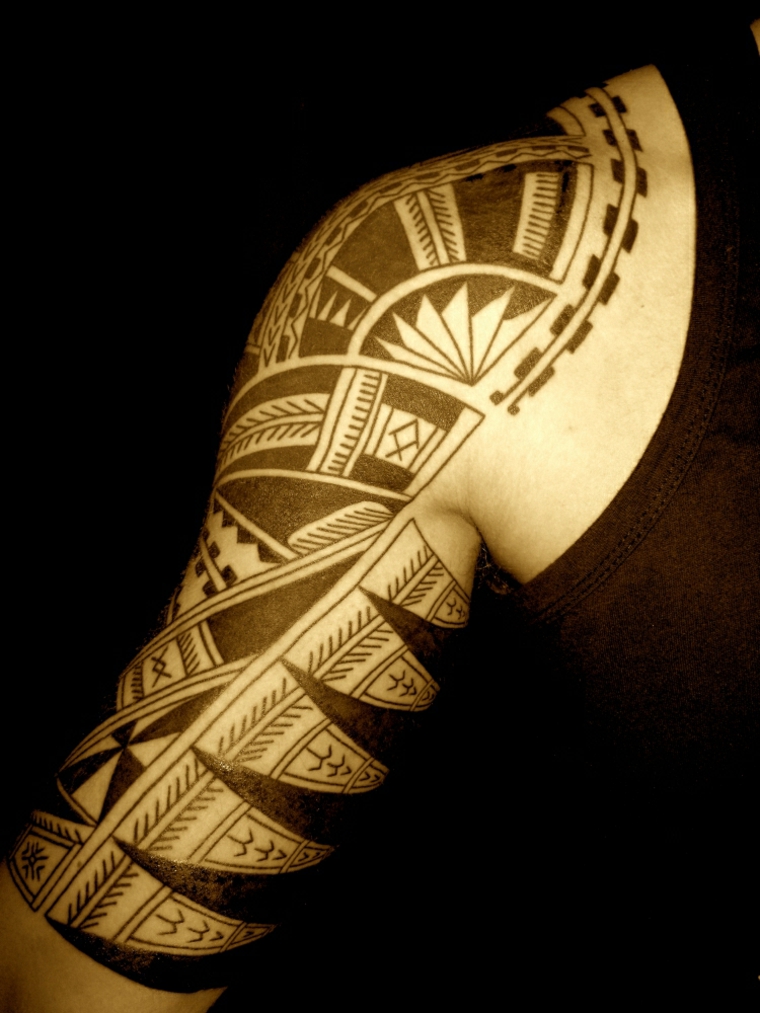 Tatuagem maori para homens 