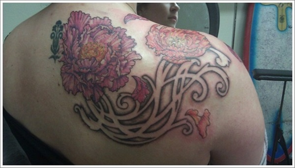 40 significados e idéias do tatuagem da flor da peônia bonita 21 
