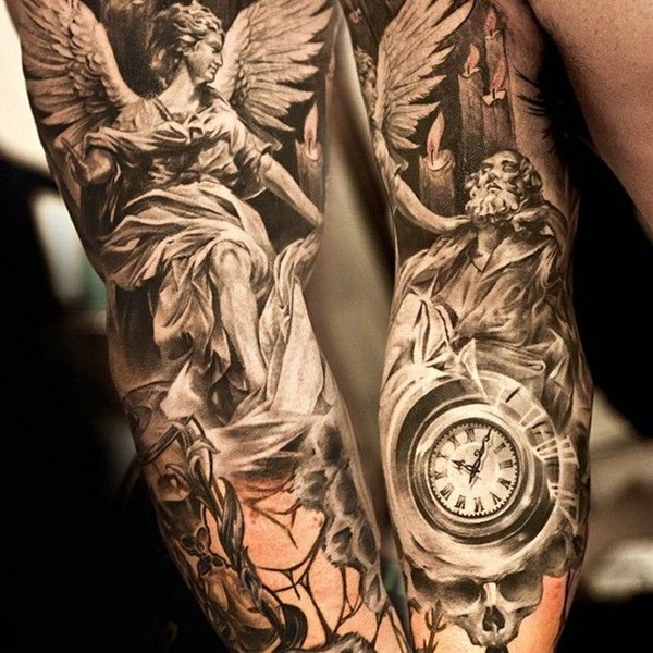 Desenhos de tatuagem de anjo e idéias12 