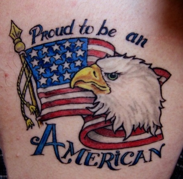 35 tatuagens da bandeira americana e projetos 3 