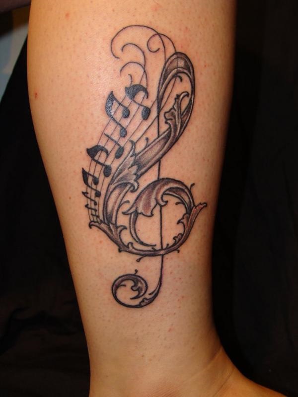 35 Melodious Music Notation Tattoos 15 