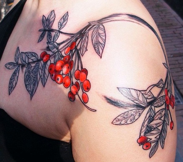tatuagem de tinta vermelha (64) 