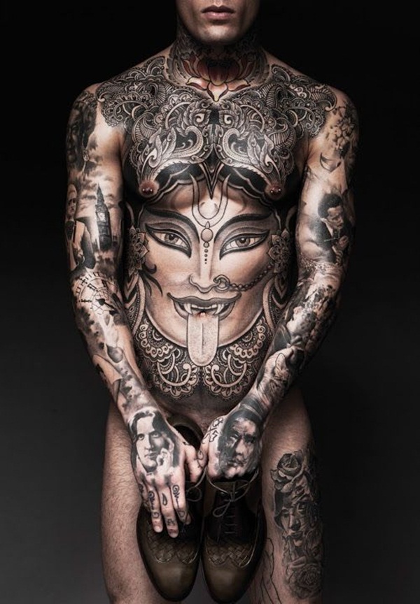 Desenhos de tatuagem de corpo inteiro para homens e mulheres45 
