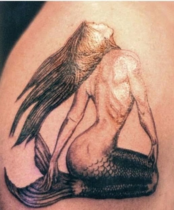 40 desenhos de tatuagem de sereia elegante 34 