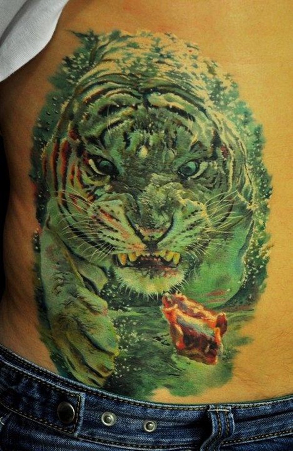 Desenhos de tatuagem de tigre para homens (29) 