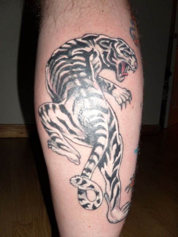 Desenhos de tatuagem de tigre branco e idéias 24 