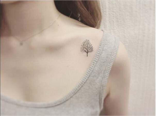 tatuagem de árvore para mulheres 