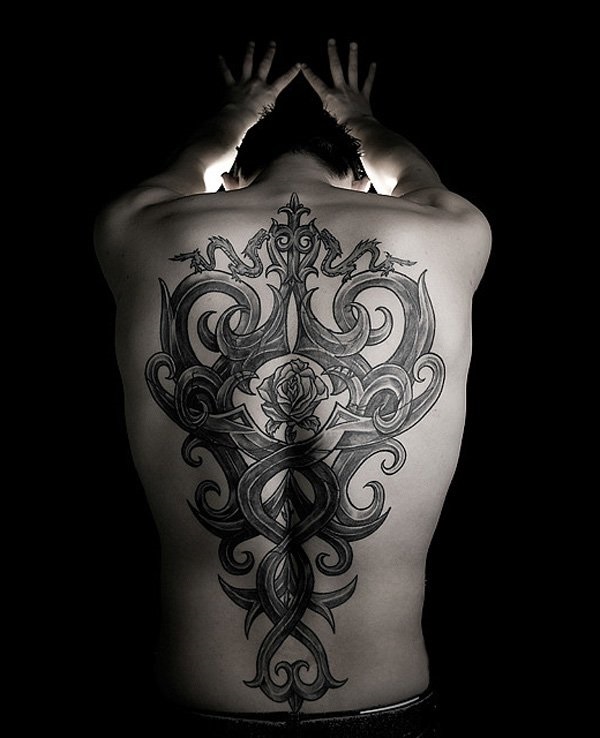 Desenhos e Tatuagem de Tatuagem nas Costas Completas 14 