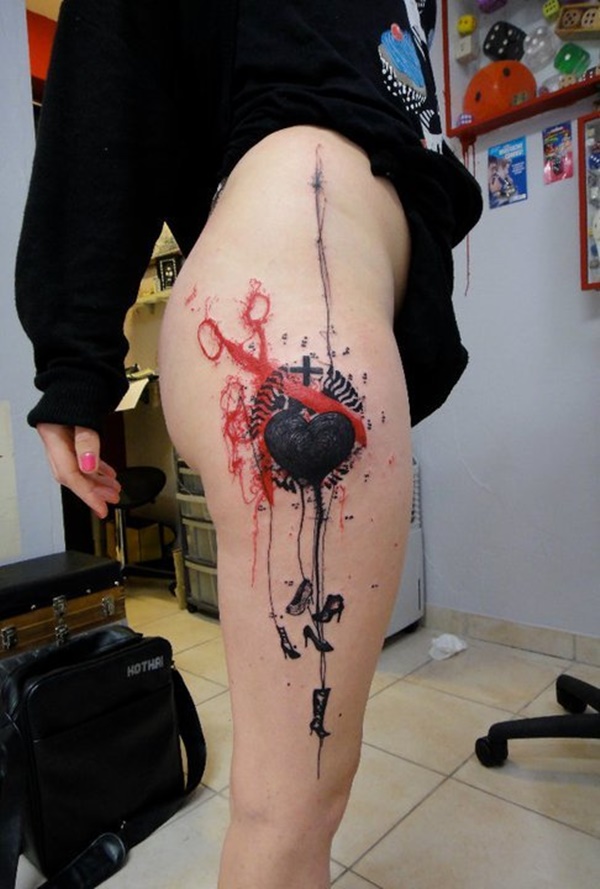 desenhos de tatuagem de perna sexy de mulheres (9) 