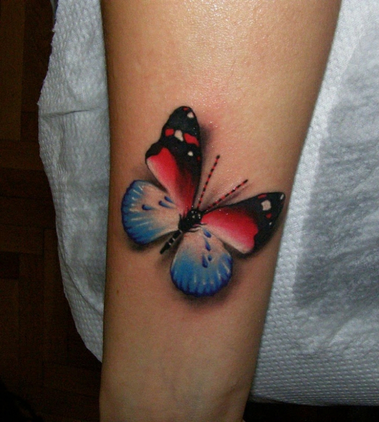 tatuagens com borboletas de braço 