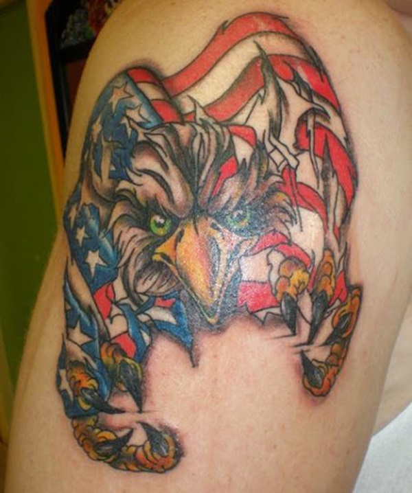 35 Tatuagens e Desenhos da Bandeira Americana 24 