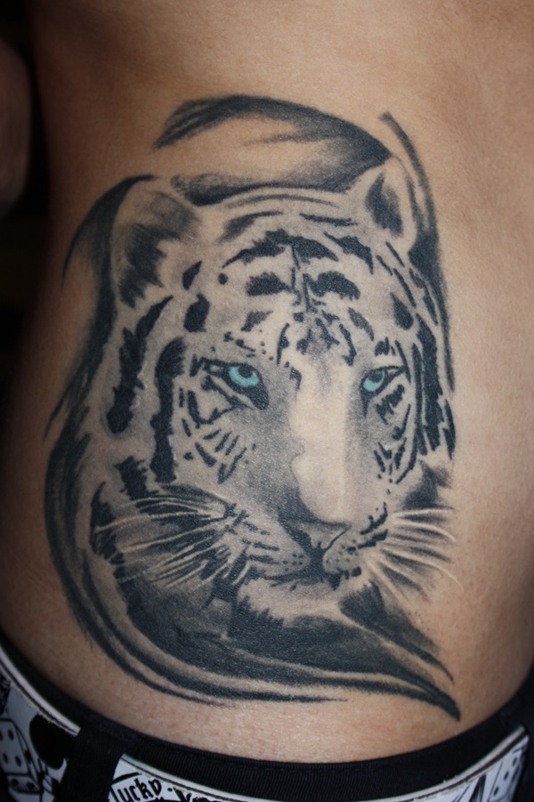 Desenhos de tatuagem de tigre branco e idéias 10 