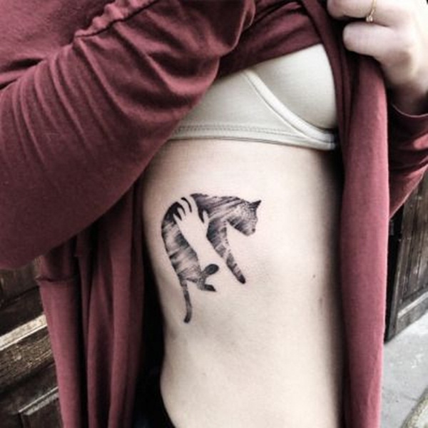 desenhos de tatuagem de gato para meninas27 