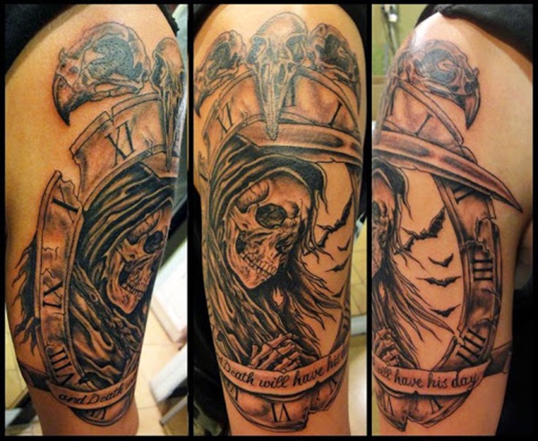 35 Daring Grim Reaper Tattoo Ideas e Significados 31 