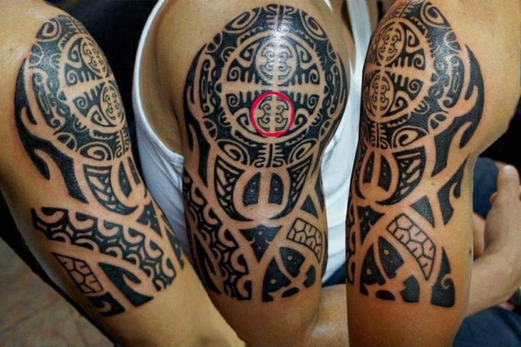 projeta braços tatuagens polinésia 