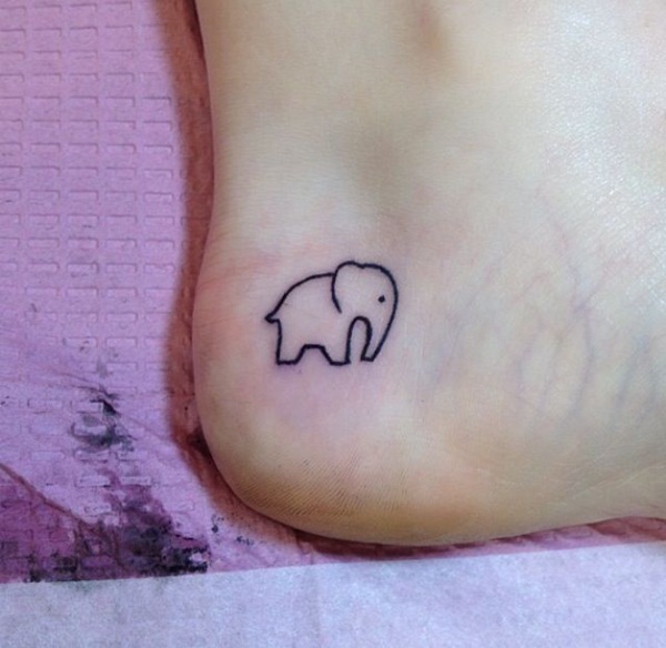 Projetos minúsculos Vectorial bonitos da tatuagem do elefante (11) 