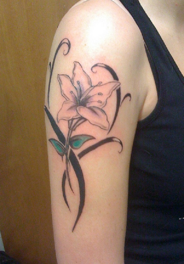 flores de lírio tatuagem 1 