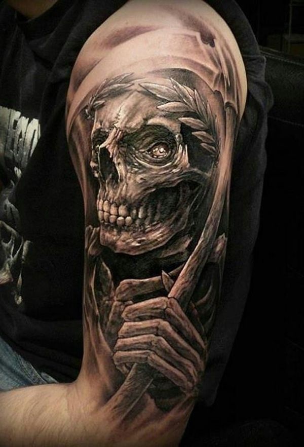 35 Daring Grim Reaper Tattoo Ideas e Significados 30 
