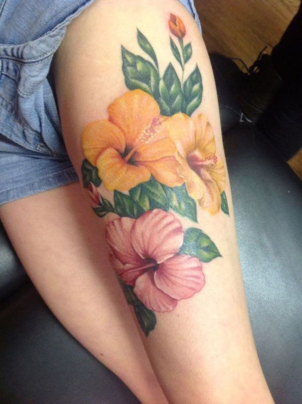 Idéias de tatuagem de hibisco incrível 