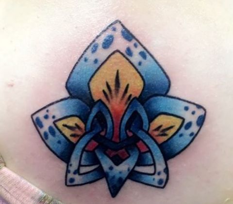Tatuagem De Orquídea Celta 