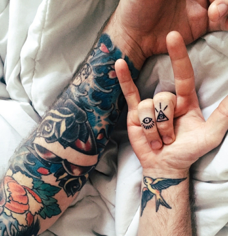 melhores tatuagens-dedos-mão-original-opções 