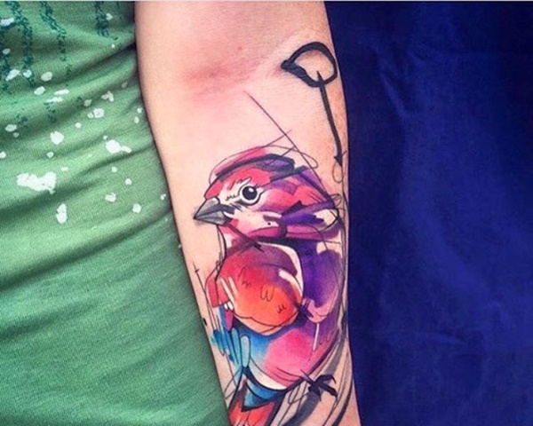 Desenhos de tatuagem de pássaro (85) 