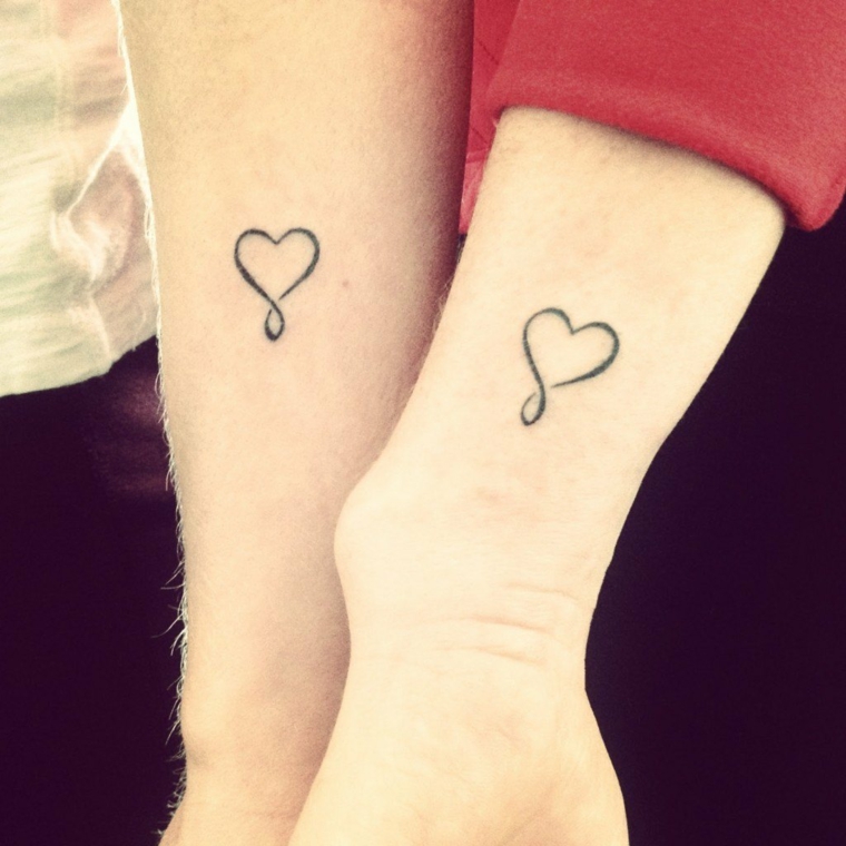 tatuagens para casais-corações-estilo-original 
