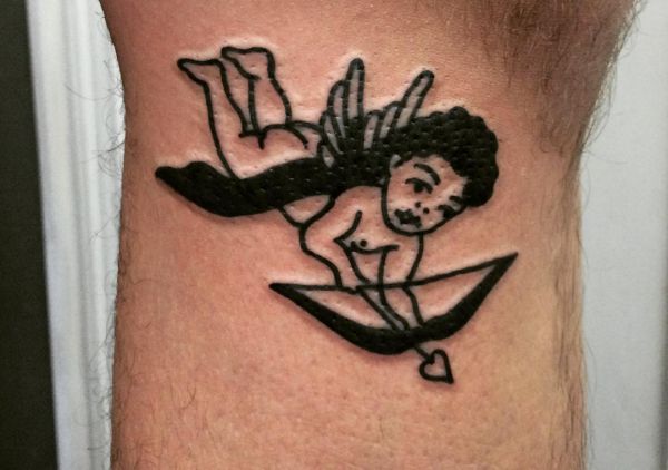 Desenho de anjo Cupido