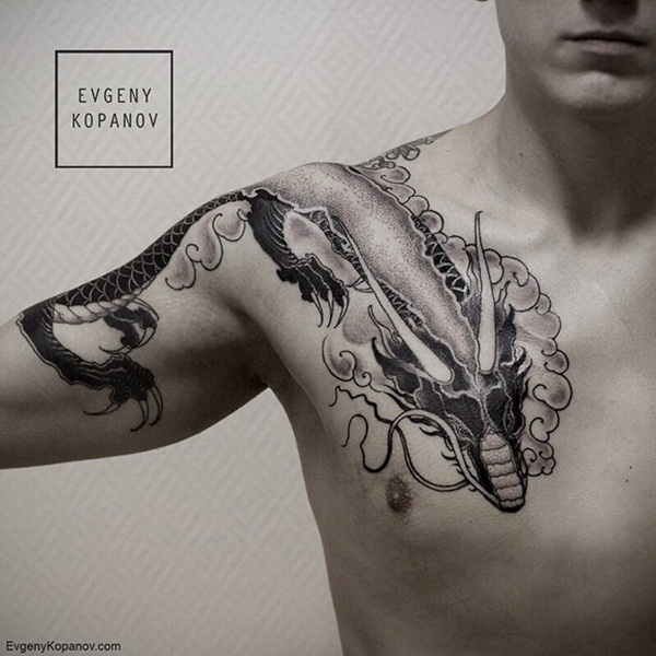 Desenhos de tatuagem de dragão para mulheres e homens60 