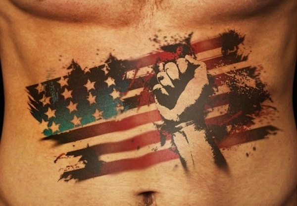 35 Tatuagens e Desenhos da Bandeira Americana 37 