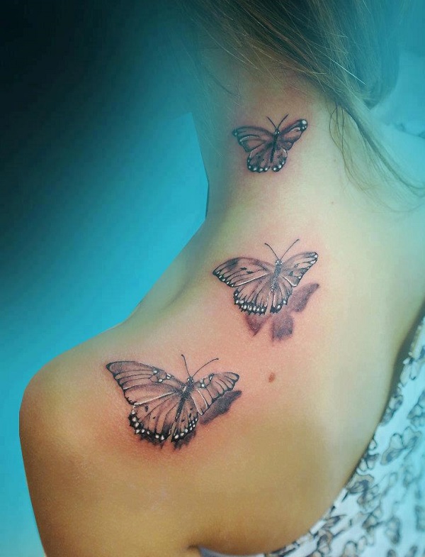Tatuagem de borboleta 3D 38 