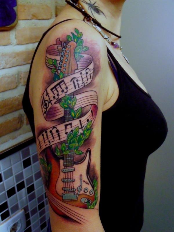 35 Melodious Music Notation Tattoos 13 