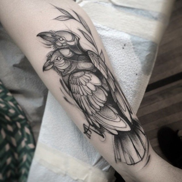 desenho de tatuagem de pássaro (99) 