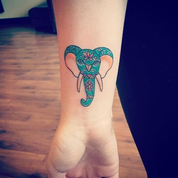 Projetos minúsculos Vectorial bonitos do tatuagem do elefante (39) 