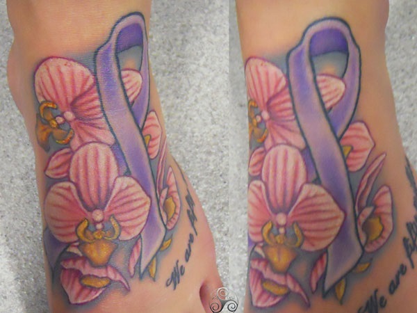 Desenhos de tatuagem de câncer de mama e significados 22 