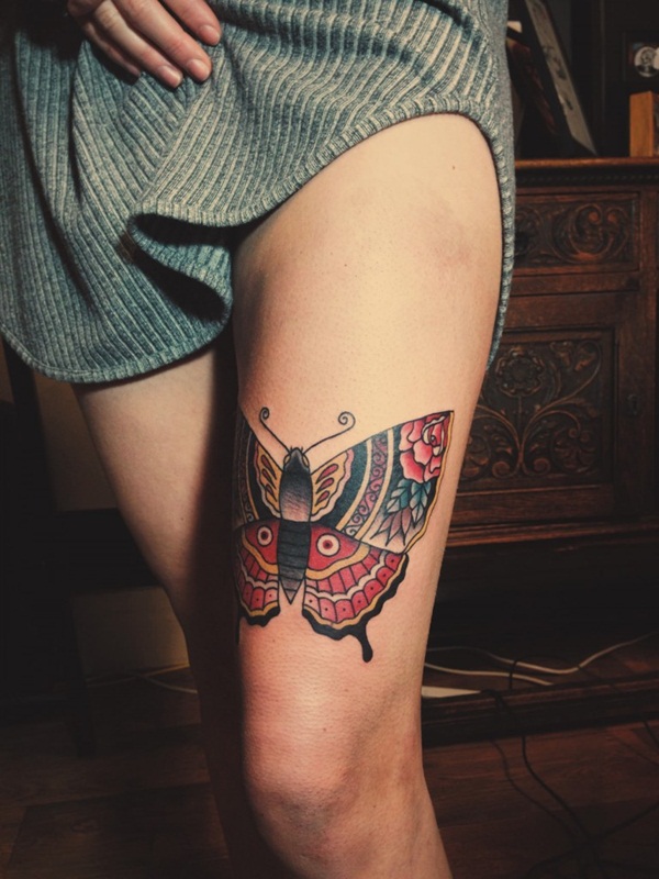 Desenhos de tatuagem de borboleta fofa45 