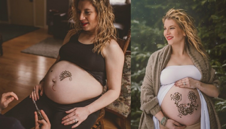 tatuagens de henna grávidas 