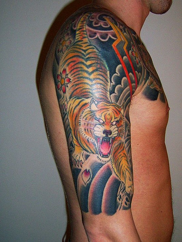 Desenhos de tatuagem de tigre para homens (41) 