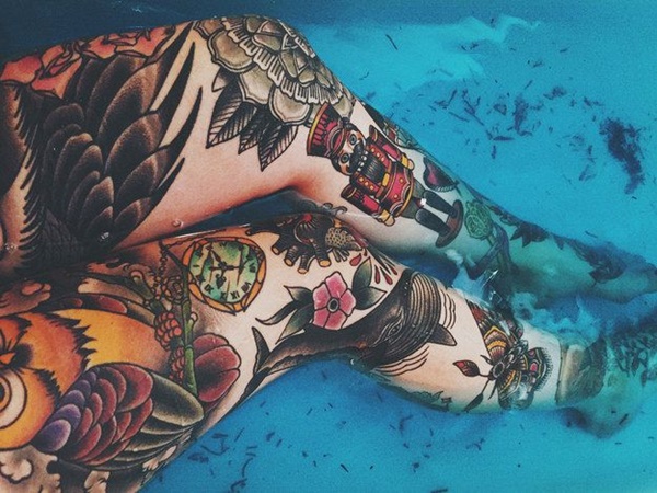 desenhos de tatuagem de perna sexy de mulheres (4) 