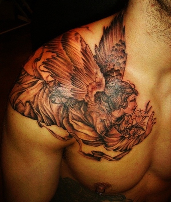 Desenhos de tatuagem de anjo e ideas3 