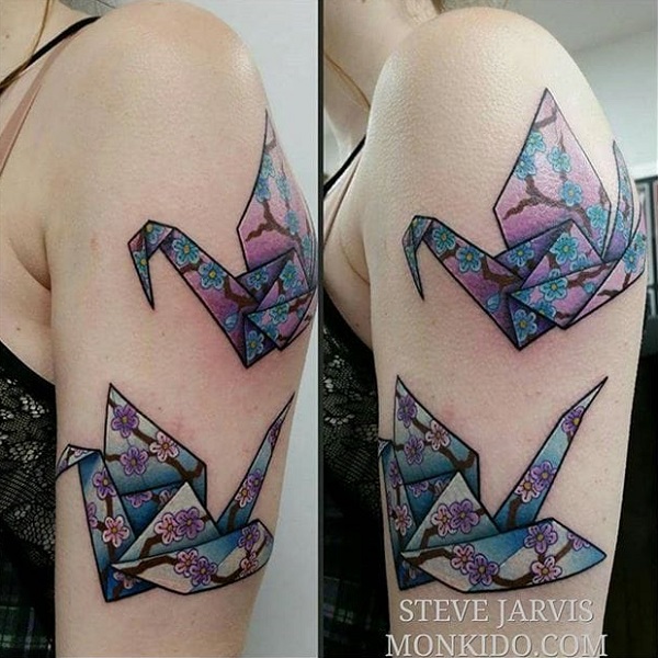 origami-bird-tattoo-by-steve-jarvis 