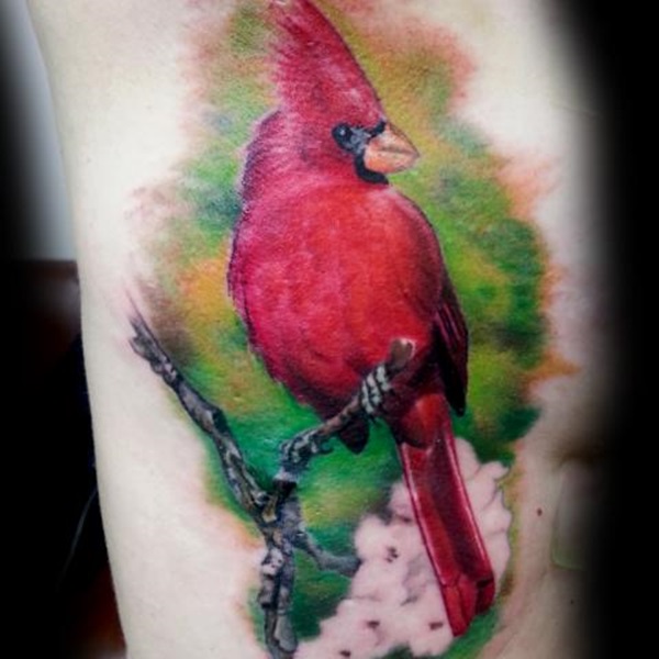 35 Cardinal Tattoo Designs e Ideias 32 